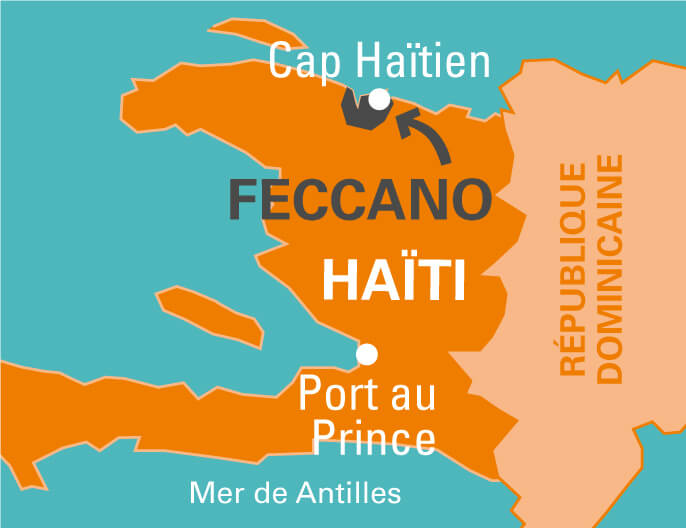 Carte coopÃ©rative FECCANO en Haiti chocolat noir amande
